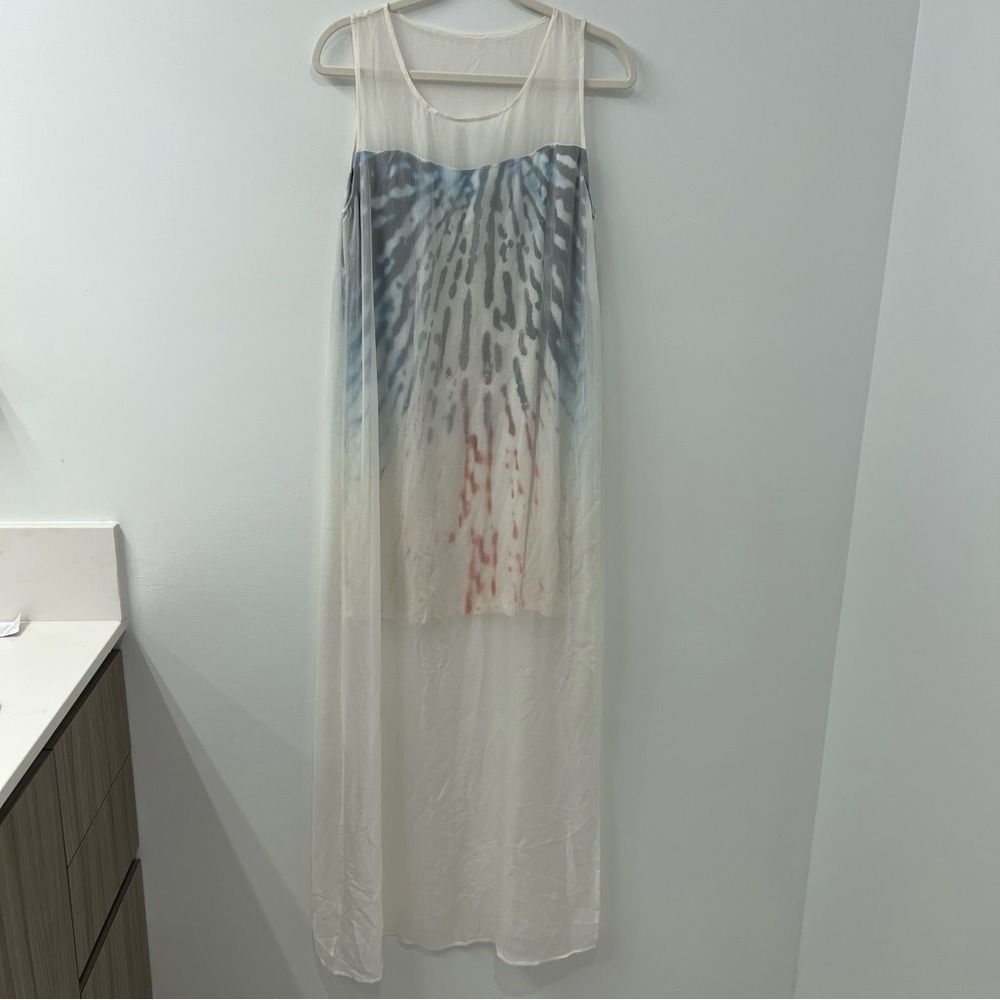 Aiko Silk Tie Dye Dress Medium